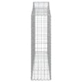 Miniatyrbillede 5 af 6: buede gabionkurve 18 stk. 200x30x100/120 cm galvaniseret jern