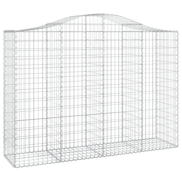 Kaarevat kivikorit 11 kpl 200x50x140/160 cm galvanoitu rauta