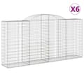 Pikkukuva 2 / 6: Kaarevat kivikorit 6 kpl 300x50x140/160 cm galvanoitu rauta