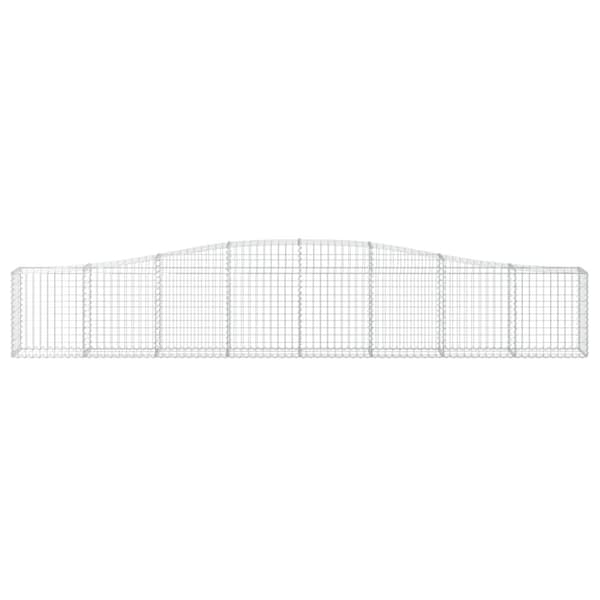 buede gabionkurve 20 stk. 400x30x60/80 cm galvaniseret jern