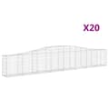 Miniatyrbillede 2 af 6: buede gabionkurve 20 stk. 400x30x60/80 cm galvaniseret jern