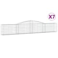Miniatyrbillede 2 af 6: buede gabionkurve 7 stk. 400x30x60/80 cm galvaniseret jern