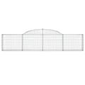 Miniatyrbillede 4 af 6: buede gabionkurve 8 stk. 300x30x60/80 cm galvaniseret jern