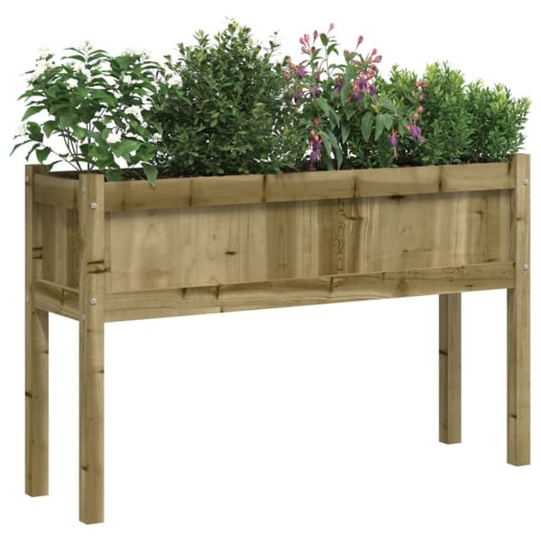 Odlingslåda med ben 110x31x70 cm impregnerat furu