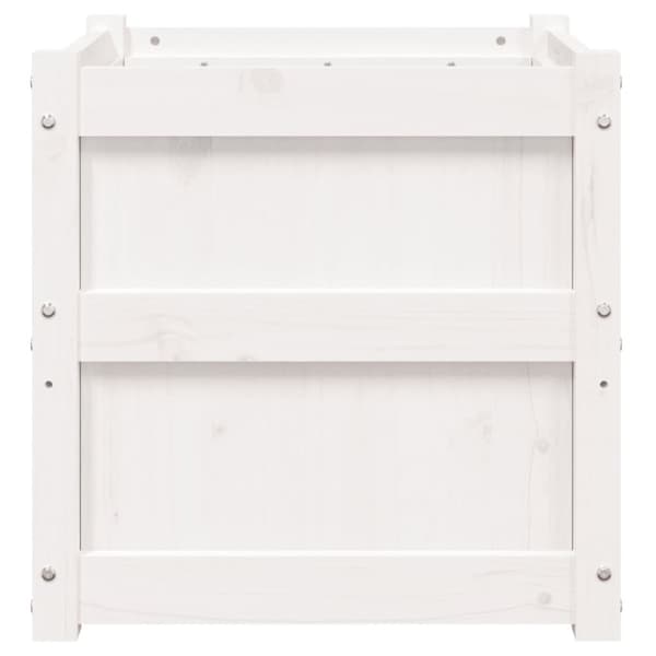 plantekasse 50x50x50 cm massivt fyrretræ hvid
