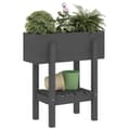 Miniatyrbillede 3 af 9: plantekasse 62x30x69 cm massivt fyrretræ grå