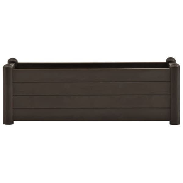 højbed 100x43x35 cm PP mokkafarvet