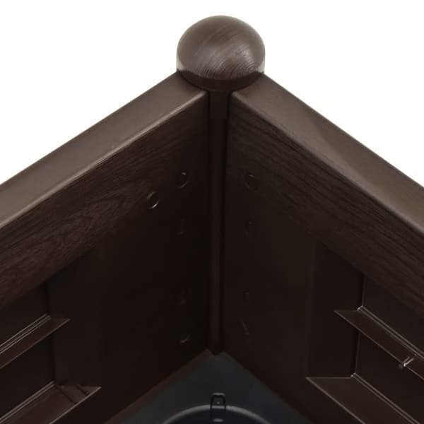 højbed 100x43x35 cm PP mokkafarvet