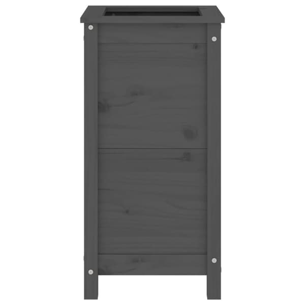 plantekasse 40x40x78 cm massivt fyrretræ grå