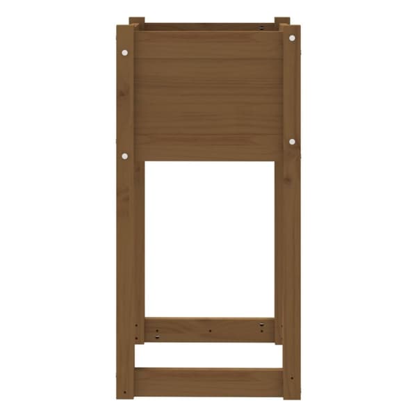 plantekasse 40x40x81 cm massivt fyrretræ gyldenbrun