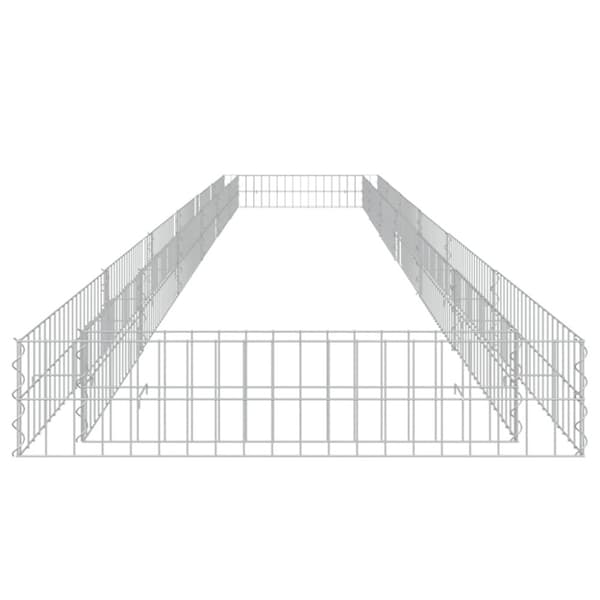 gabion-højbed 600x100x20 cm galvaniseret stål