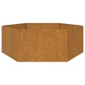Pikkukuva 5 / 10: Kukkalaatikko ruoste 138x120x45 cm Corten teräs