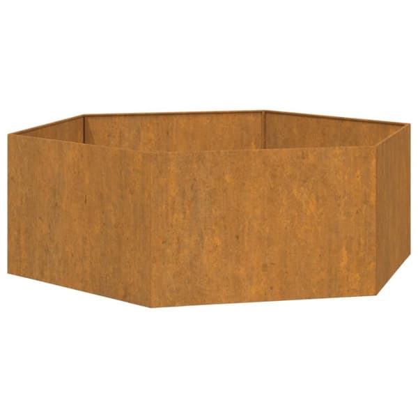 Kukkalaatikko ruoste 138x120x45 cm Corten teräs