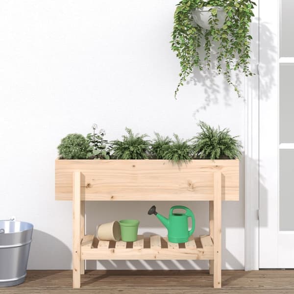 højbed 101x30x69 cm massivt fyrretræ