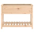 Miniatyrbillede 5 af 8: plantekasse med hylde 111,5x54x81 cm massivt fyrretræ