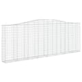 Miniatyrbillede 3 af 6: buede gabionkurve 6 stk. 400x30x140/160 cm galvaniseret jern