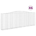 Miniatyrbillede 2 af 6: buede gabionkurve 6 stk. 400x30x140/160 cm galvaniseret jern