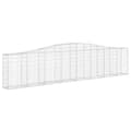 Miniatyrbillede 3 af 6: buede gabionkurve 5 stk. 400x30x80/100 cm galvaniseret jern