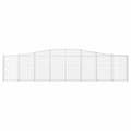 Miniatyrbillede 4 af 6: buede gabionkurve 5 stk. 400x30x80/100 cm galvaniseret jern