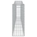 Miniatyrbillede 5 af 6: buede gabionkurve 5 stk. 400x30x80/100 cm galvaniseret jern