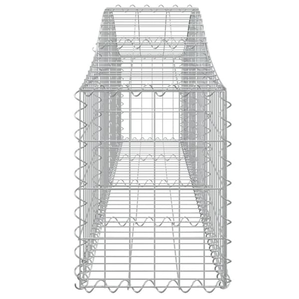 buede gabionkurve 6 stk. 200x30x40/60 cm galvaniseret jern