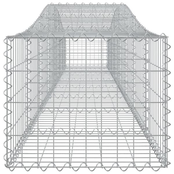 buede gabionkurve 9 stk. 400x50x40/60 cm galvaniseret jern