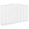 Pikkukuva 3 / 6: Kaarevat kivikorit 2 kpl 400x50x220/240 cm galvanoitu rauta