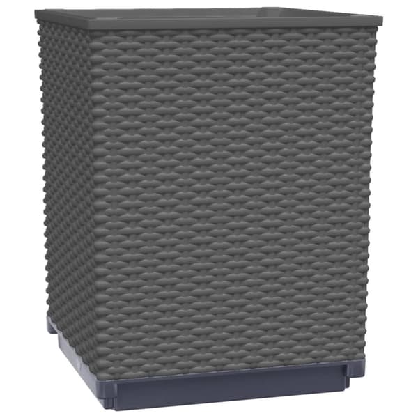 Odlingslådor 4 st svart 30x30x37 cm polypropylen