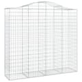 Pikkukuva 3 / 6: Kaarevat kivikorit 5 kpl 200x50x180/200 cm galvanoitu rauta
