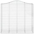 Pikkukuva 4 / 6: Kaarevat kivikorit 5 kpl 200x50x180/200 cm galvanoitu rauta