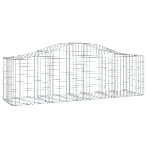 Gabioner bågformade 30 st 200x50x60/80 cm galvaniserat järn