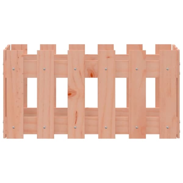 plantekasse med stakitdesign 60x30x30 cm massivt douglasgran