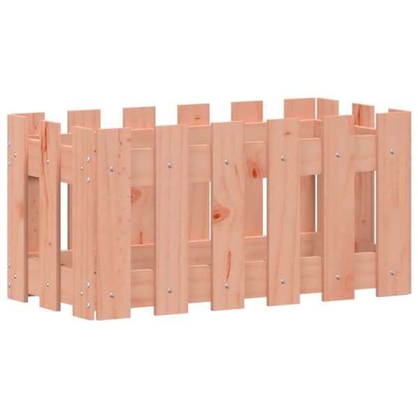 plantekasse med stakitdesign 60x30x30 cm massivt douglasgran
