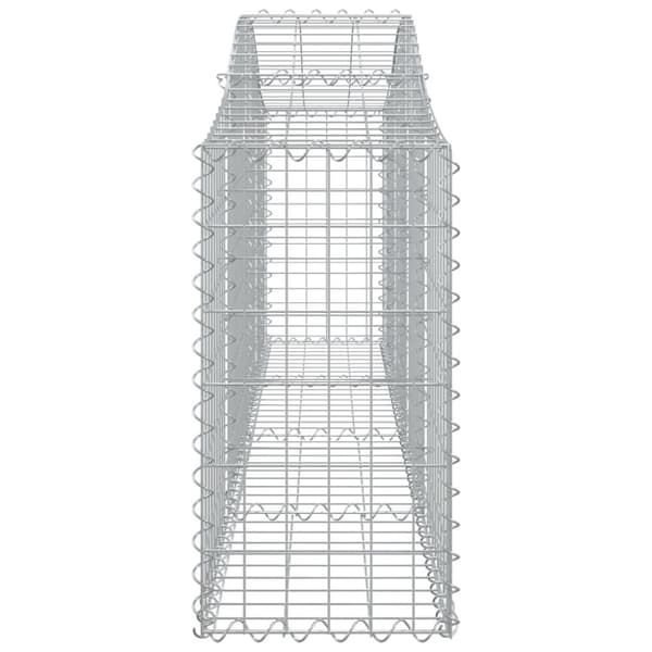 buede gabionkurve 6 stk. 200x30x60/80 cm galvaniseret jern