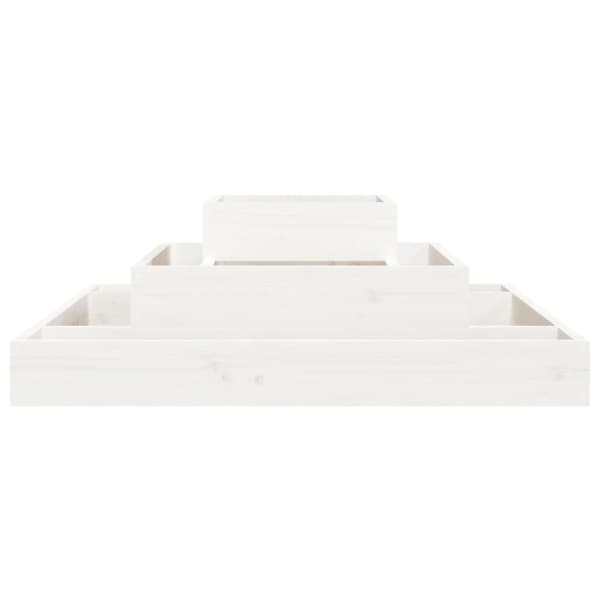 plantekasse 80x80x27 cm massivt fyrretræ hvid