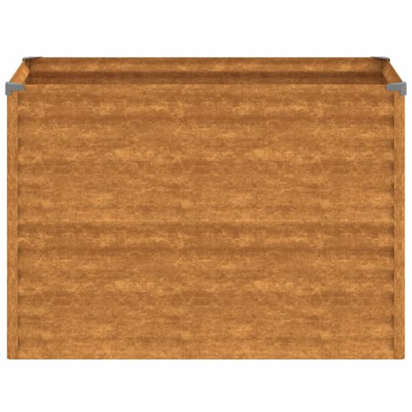 Korotettu kukkalaatikko 100x50x69 cm Corten teräs