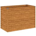 Pikkukuva 2 / 7: Korotettu kukkalaatikko 100x50x69 cm Corten teräs