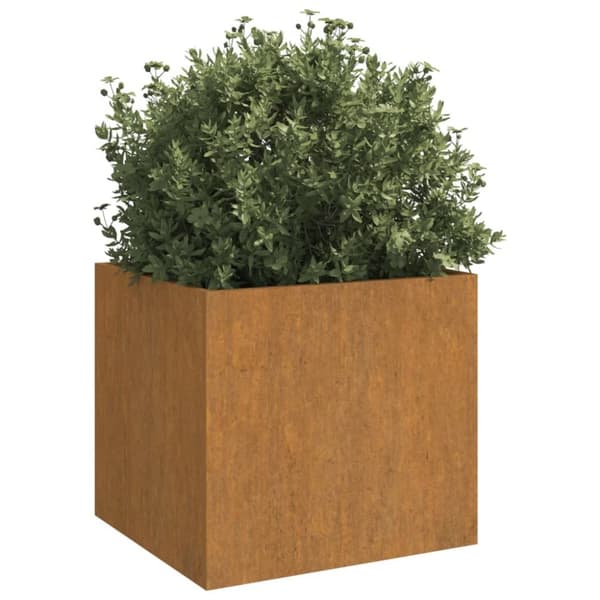 plantekasser 2 stk. 42x40x39 cm cortenstål
