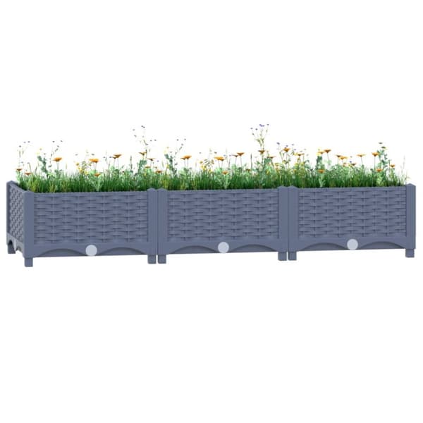 højbed 120x40x23 cm polypropylen
