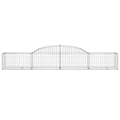Miniatyrbillede 4 af 6: buede gabionkurve 2 stk. 300x50x40/60 cm galvaniseret jern