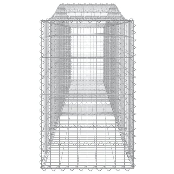 buede gabionkurve 25 stk. 400x50x80/100 cm galvaniseret jern