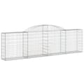 Miniatyrbillede 3 af 6: buede gabionkurve 7 stk. 300x30x80/100 cm galvaniseret jern