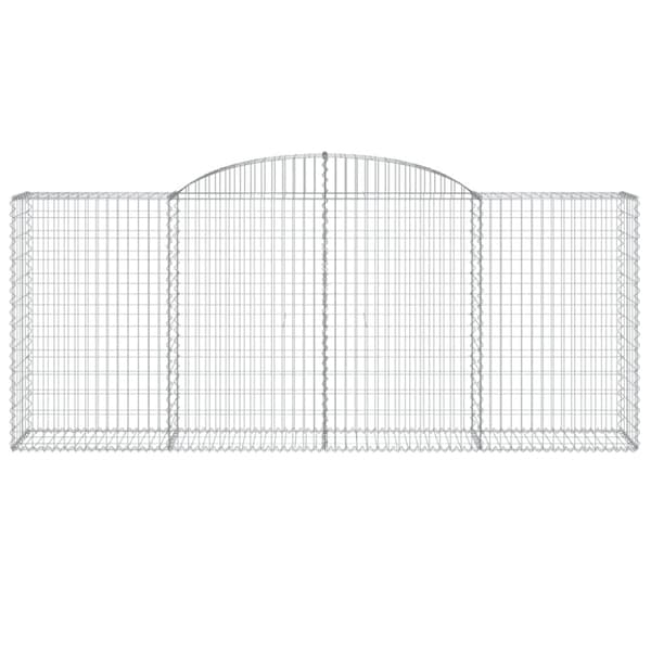 Kaarevat kivikorit 6 kpl 300x50x120/140 cm galvanoitu rauta
