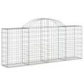 Miniatyrbillede 3 af 6: buede gabionkurve 12 stk. 200x30x80/100 cm galvaniseret jern