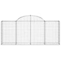 Miniatyrbillede 4 af 6: buede gabionkurve 12 stk. 200x30x80/100 cm galvaniseret jern