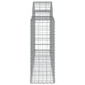 Miniatyrbillede 5 af 6: buede gabionkurve 12 stk. 200x30x80/100 cm galvaniseret jern