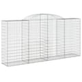 Miniatyrbillede 3 af 6: buede gabionkurve 5 stk. 300x50x140/160 cm galvaniseret jern