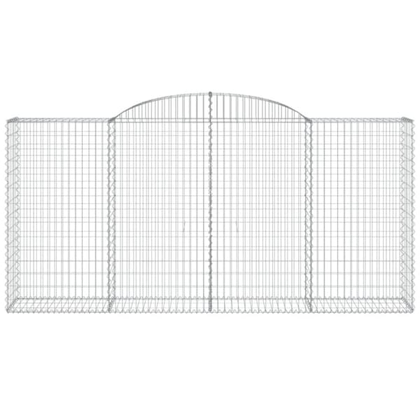 buede gabionkurve 5 stk. 300x50x140/160 cm galvaniseret jern
