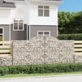 Miniatyrbillede 1 af 6: buede gabionkurve 5 stk. 300x50x140/160 cm galvaniseret jern