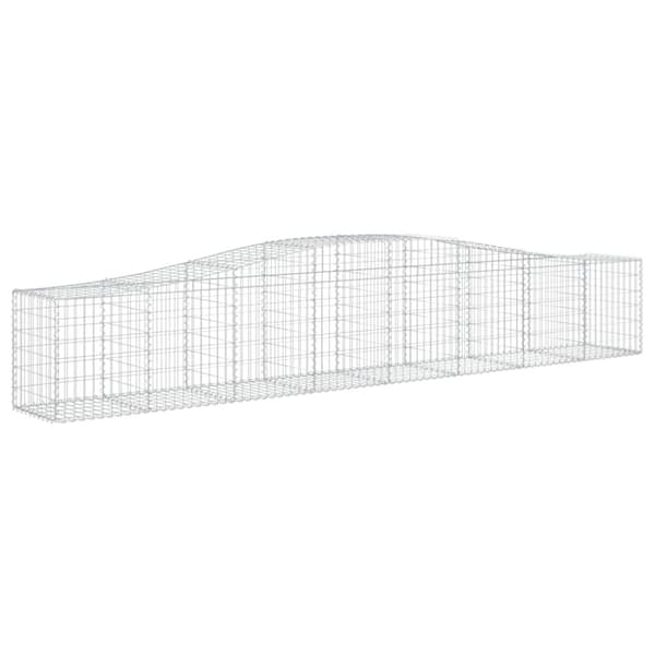 Kaarevat kivikorit 20 kpl 400x50x60/80 cm galvanoitu rauta
